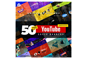 Graphicriver - 50 لافتة غلاف يوتيوب 2887456