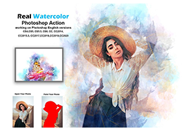 Creativemarket – Real Watercolor Photoshop Action