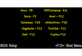 All CMOS Boot Menu